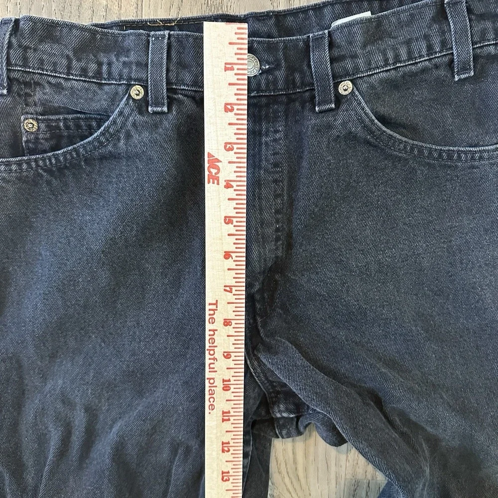 Vintage Levis ‎ 550 Jeans Mens 33x34 Black Denim Orange Tab 90s USA Made